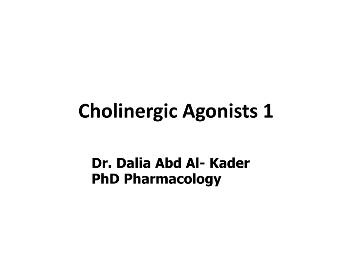 cholinergic agonists 1