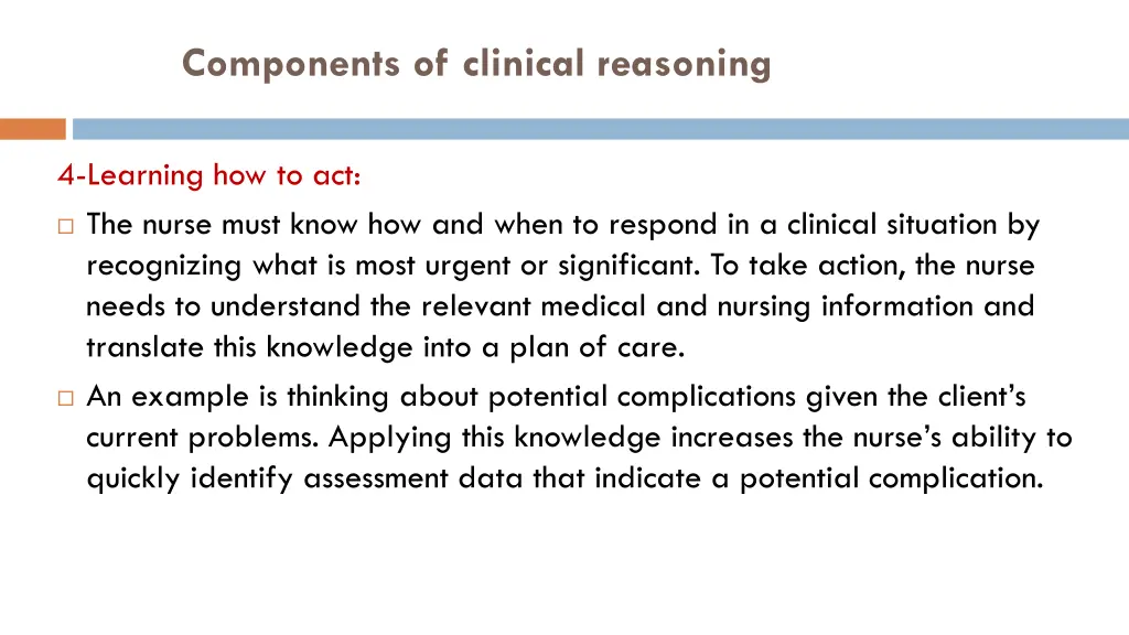 components of clinical reasoning 3