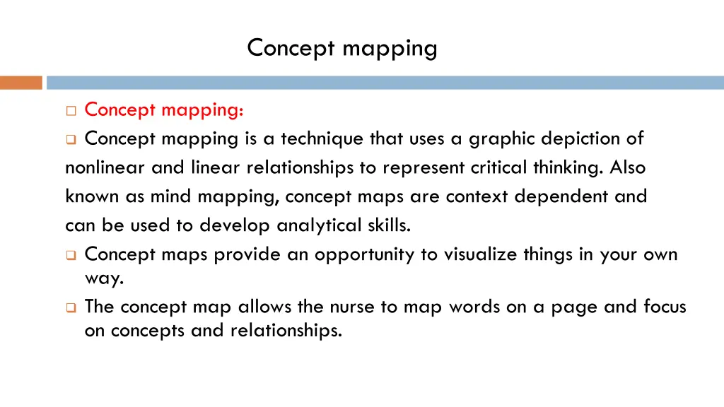 concept mapping