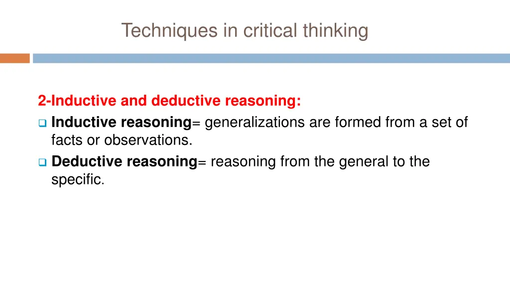 techniques in critical thinking 1