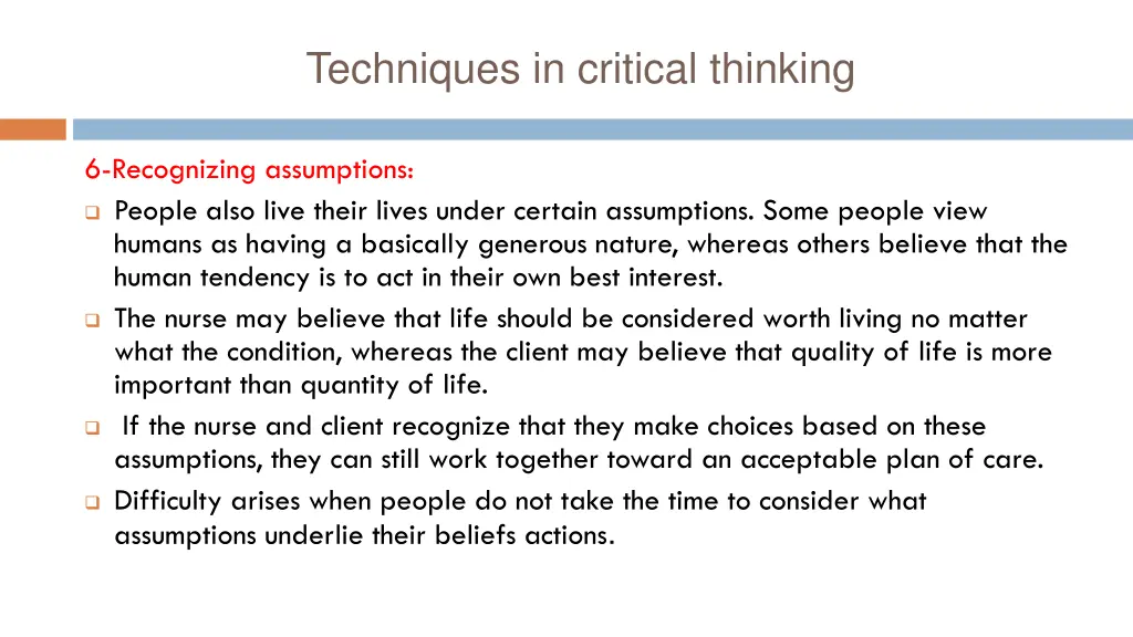 techniques in critical thinking 4