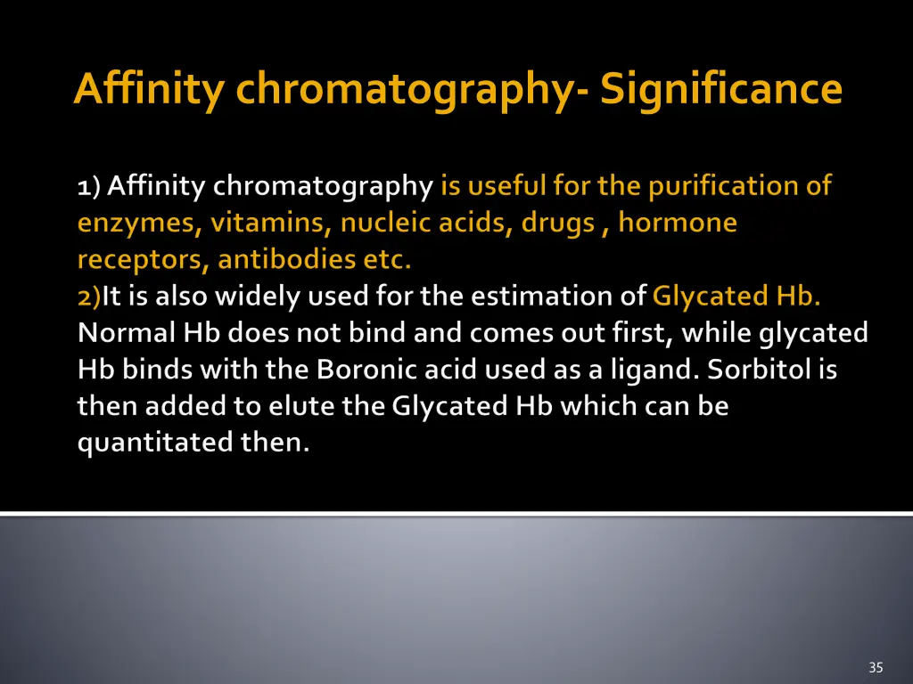 affinity chromatography significance