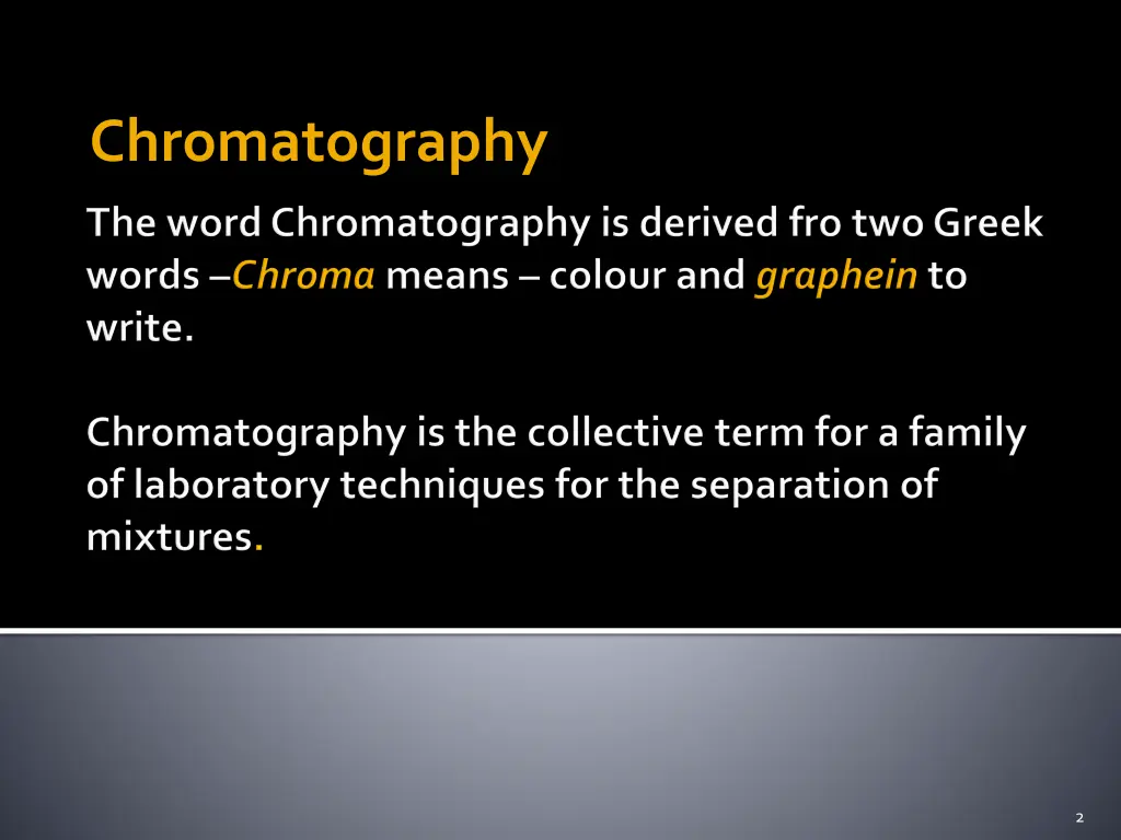 chromatography 1