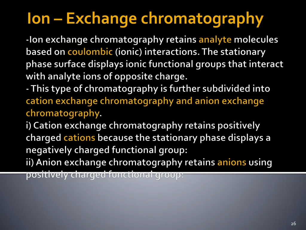 ion exchange chromatography 1