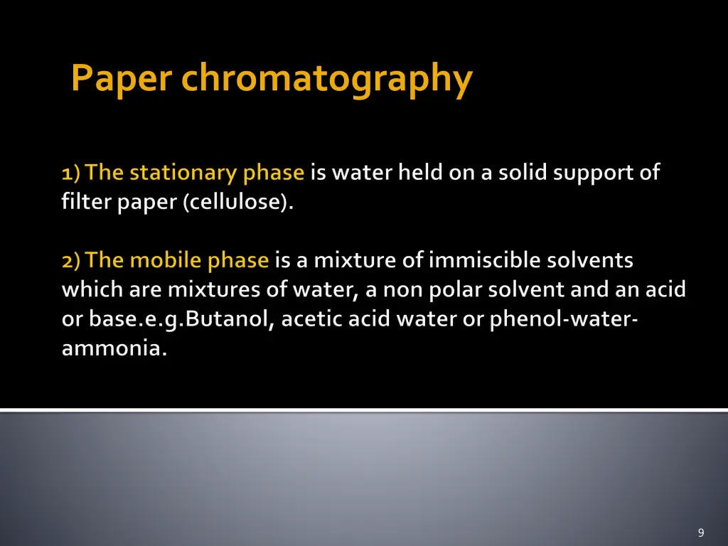 paper chromatography 1