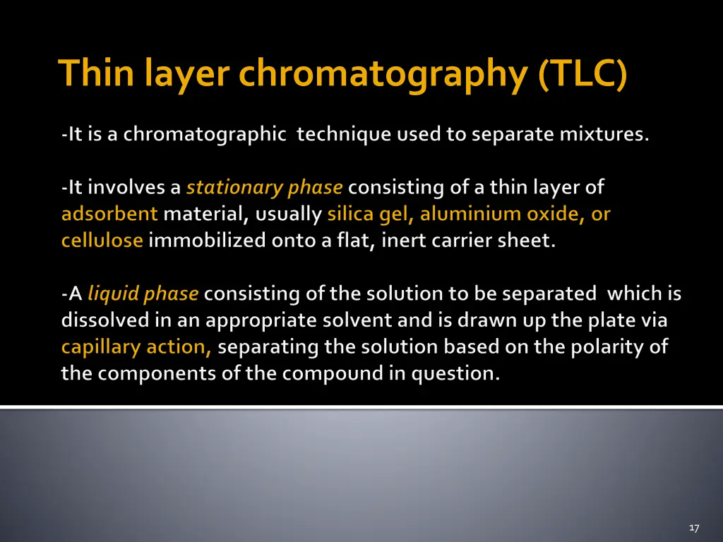 thin layer chromatography tlc