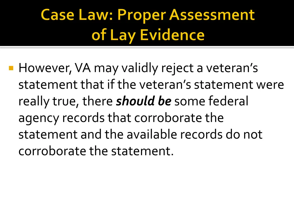 however va may validly reject a veteran