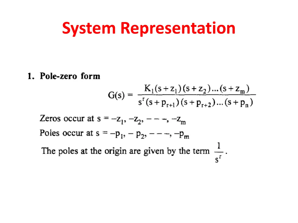 system representation