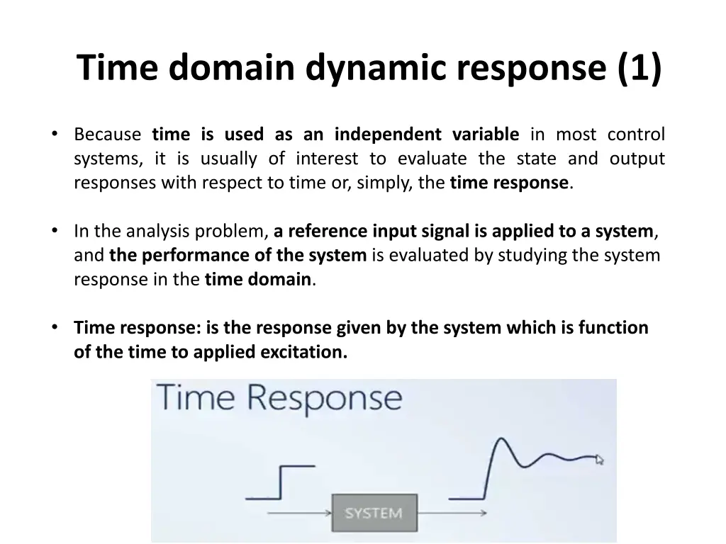 time domain dynamic response 1