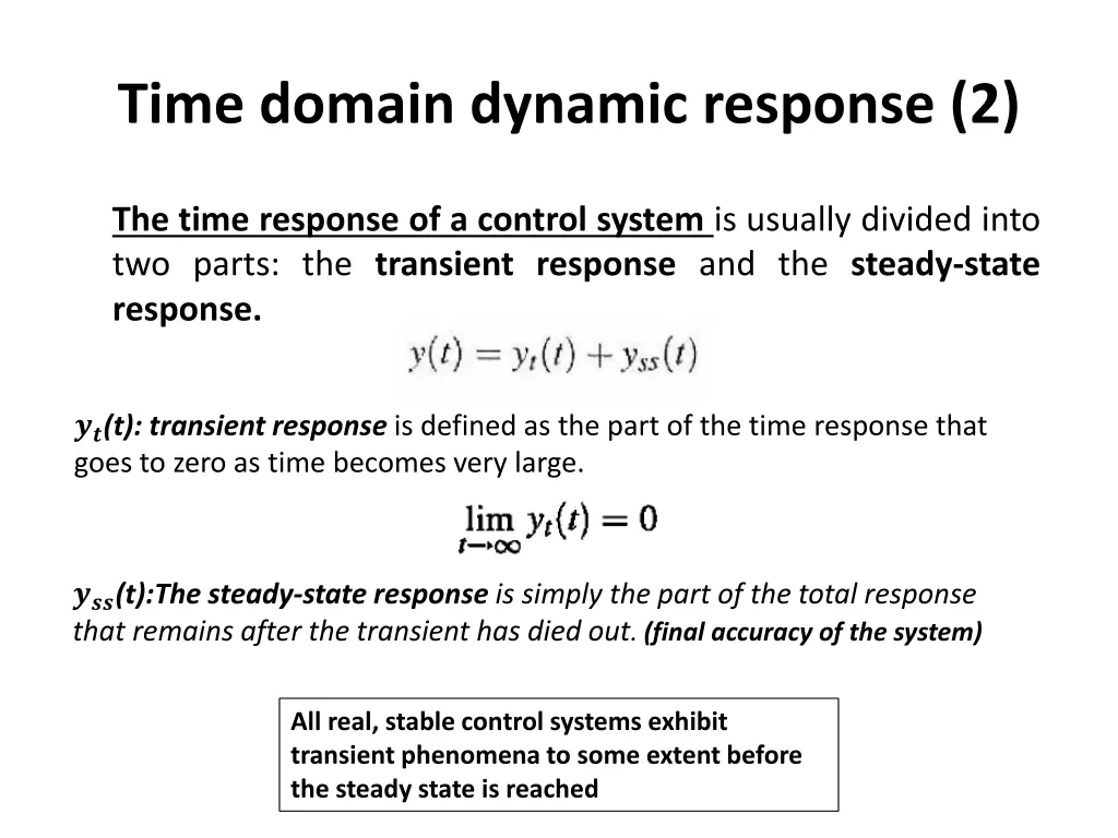 time domain dynamic response 2