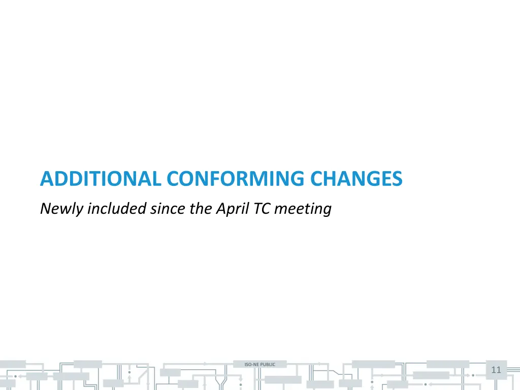 additional conforming changes