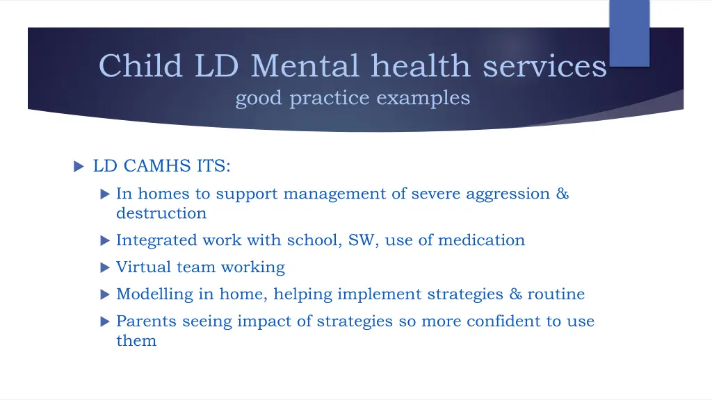 child ld mental health services good practice 1