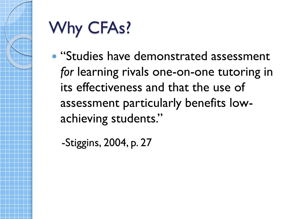 why cfas