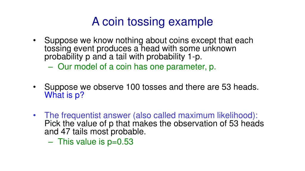 a coin tossing example