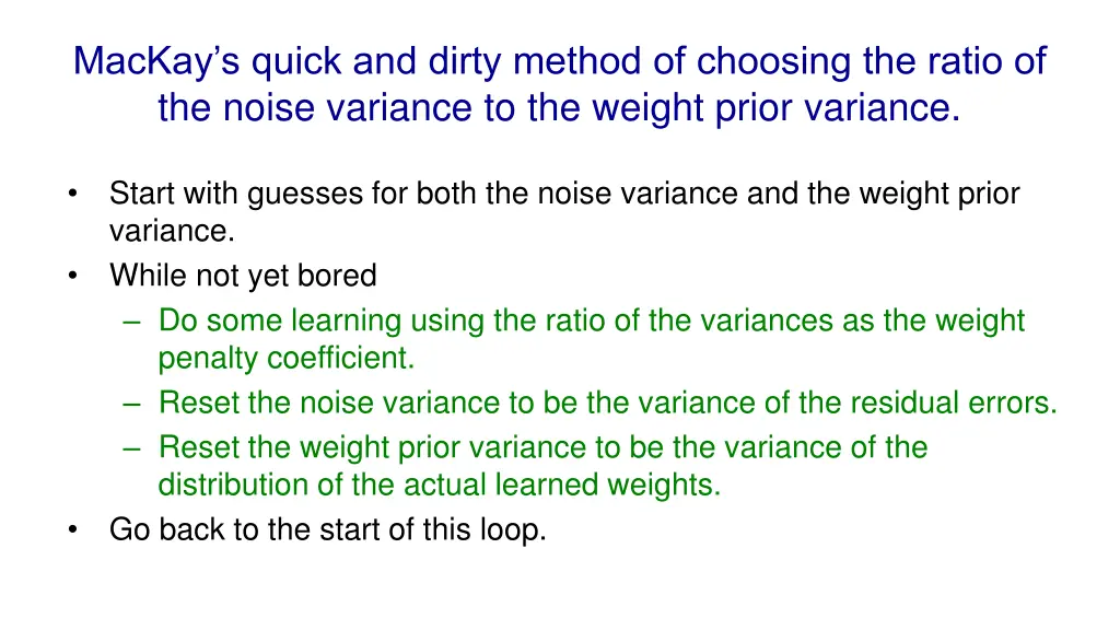 mackay s quick and dirty method of choosing