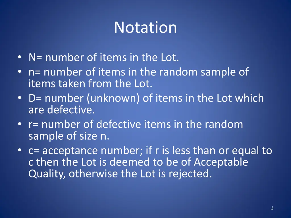 notation