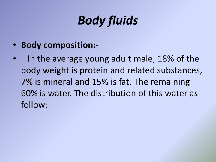 body fluids