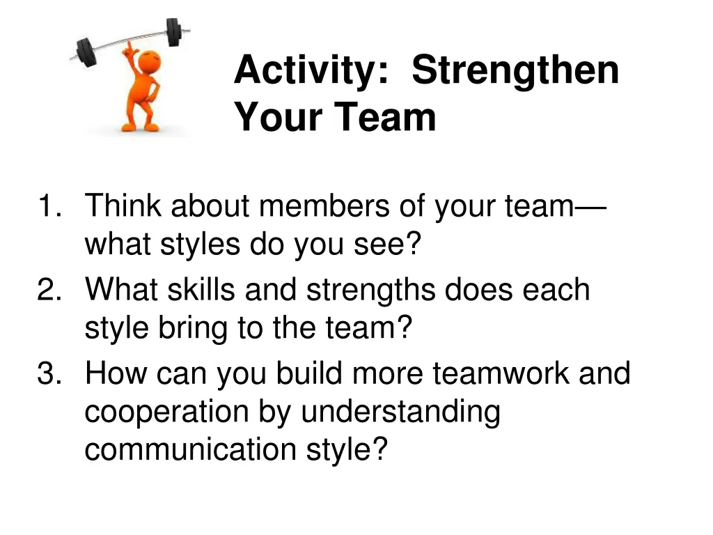 activity strengthen your team