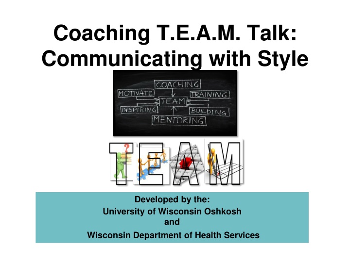 coaching t e a m talk communicating with style