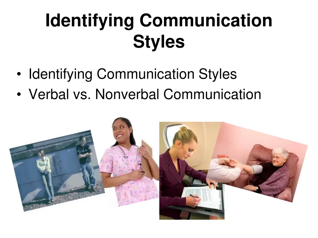 identifying communication styles