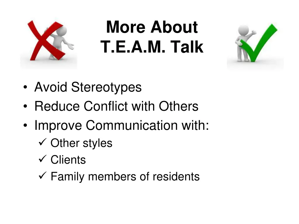 more about t e a m talk