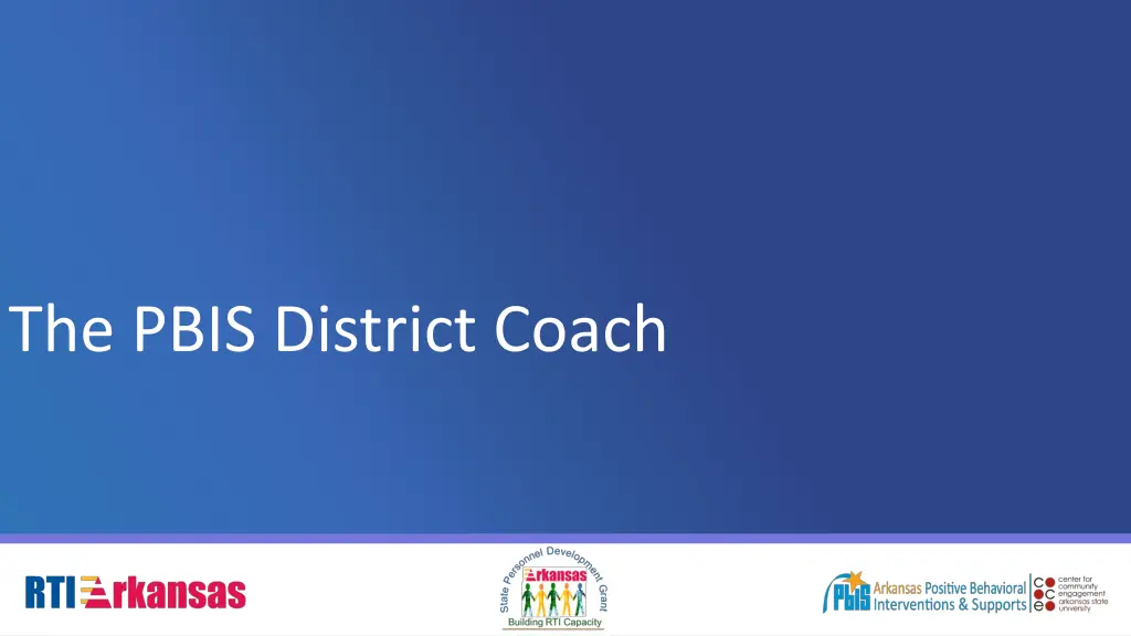 the pbis district coach