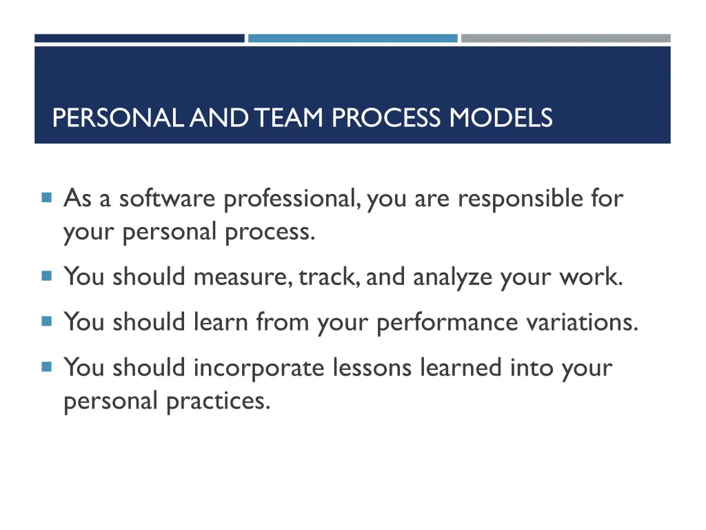 personal and team process models 2