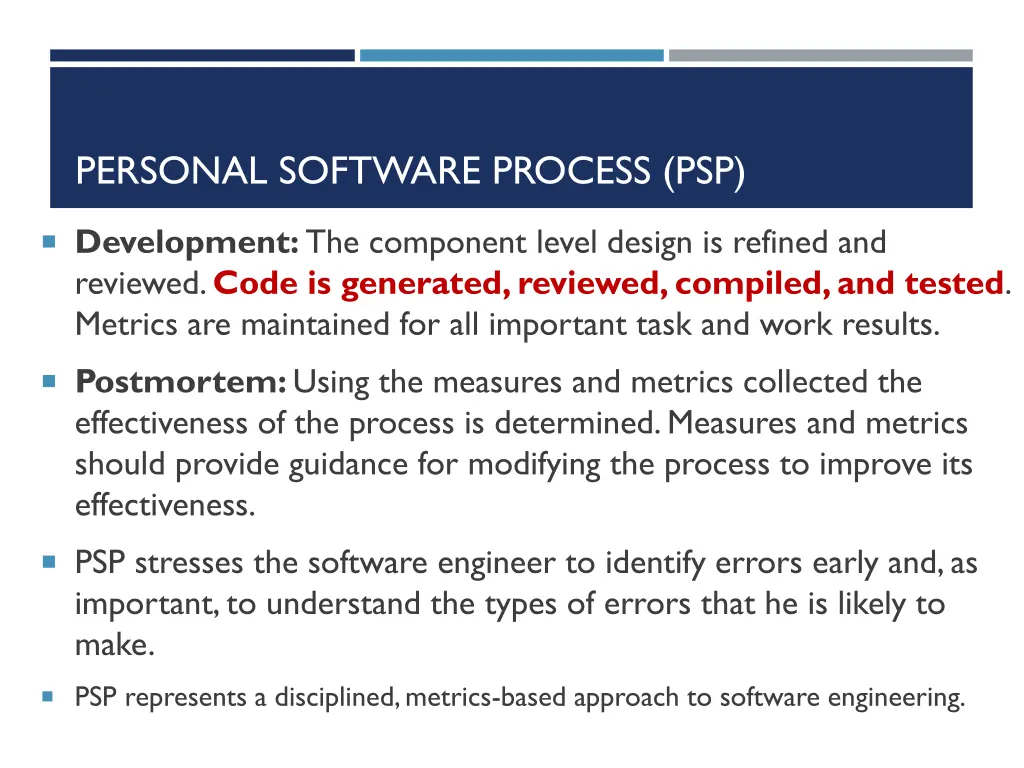 personal software process psp 2