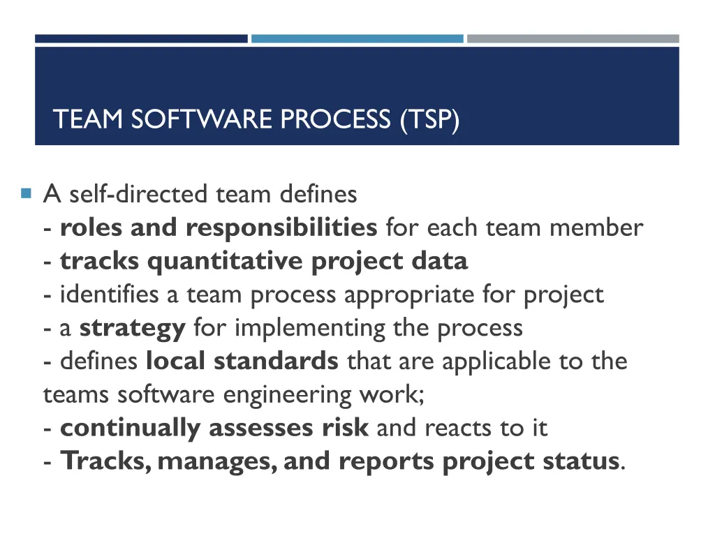 team software process tsp 1