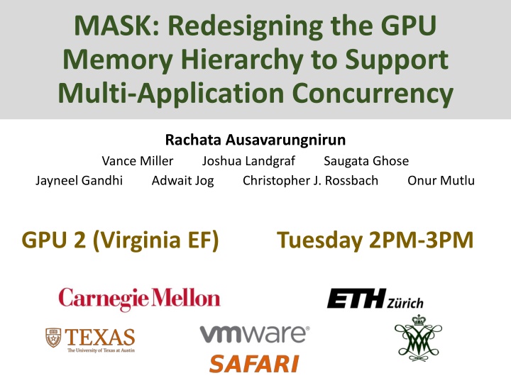 mask redesigning the gpu memory hierarchy