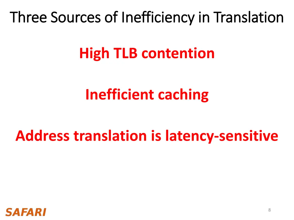 three sources of inefficiency in translation 3