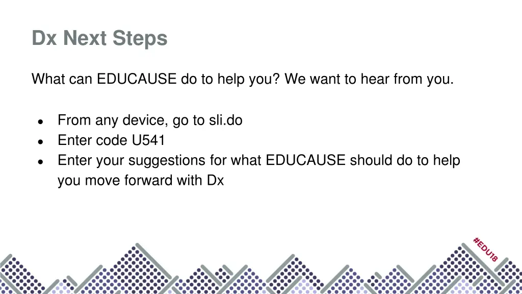 dx next steps