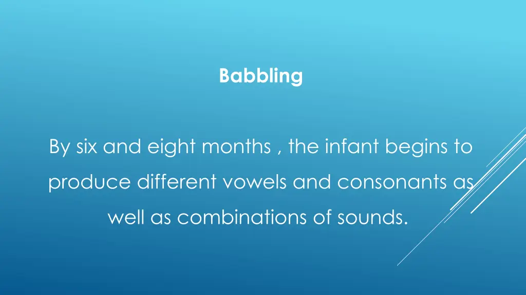 babbling