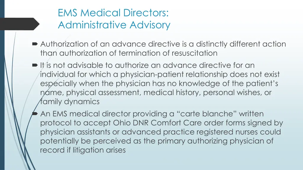 ems medical directors administrative advisory 1