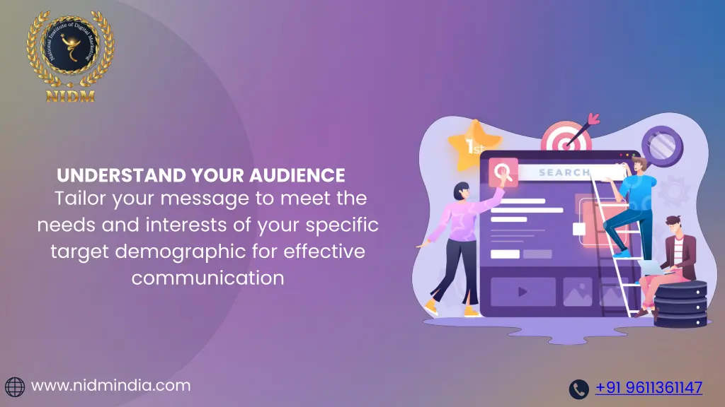 understand your audience tailor your message
