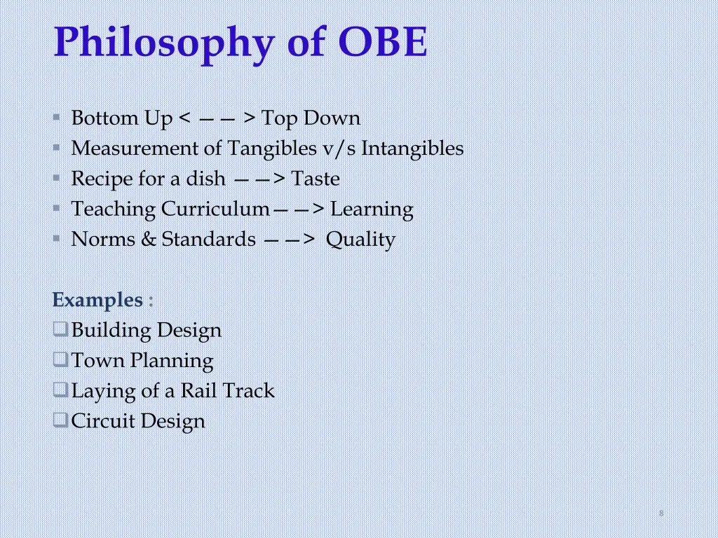 philosophy of obe