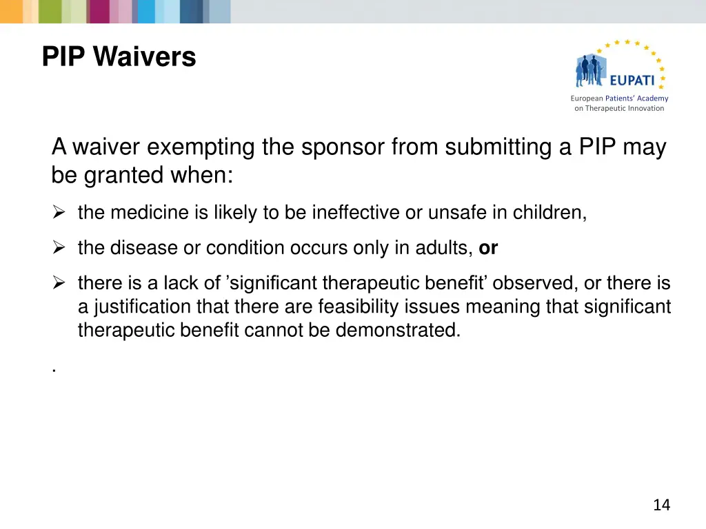 pip waivers