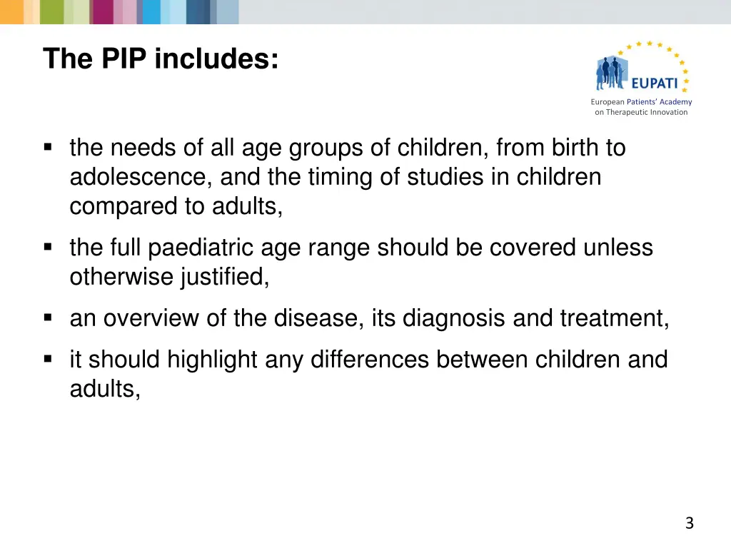 the pip includes