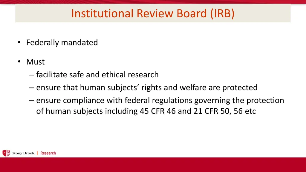 institutional review board irb