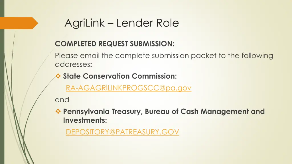 agrilink lender role