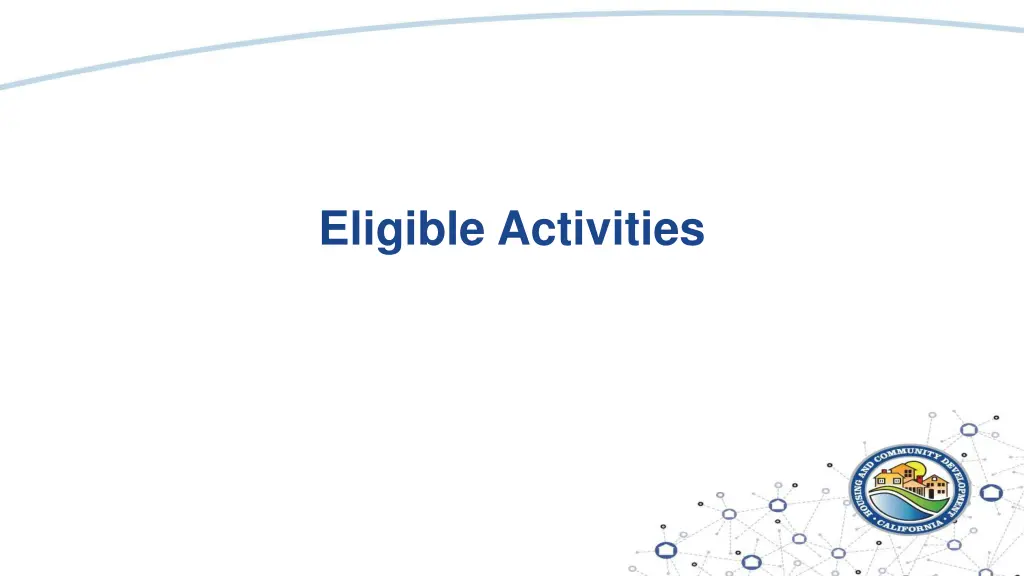 eligible activities