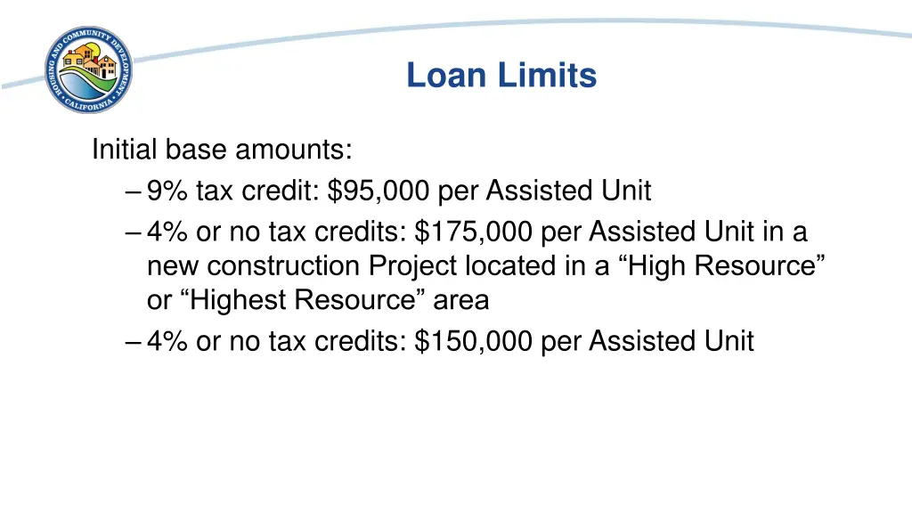 loan limits