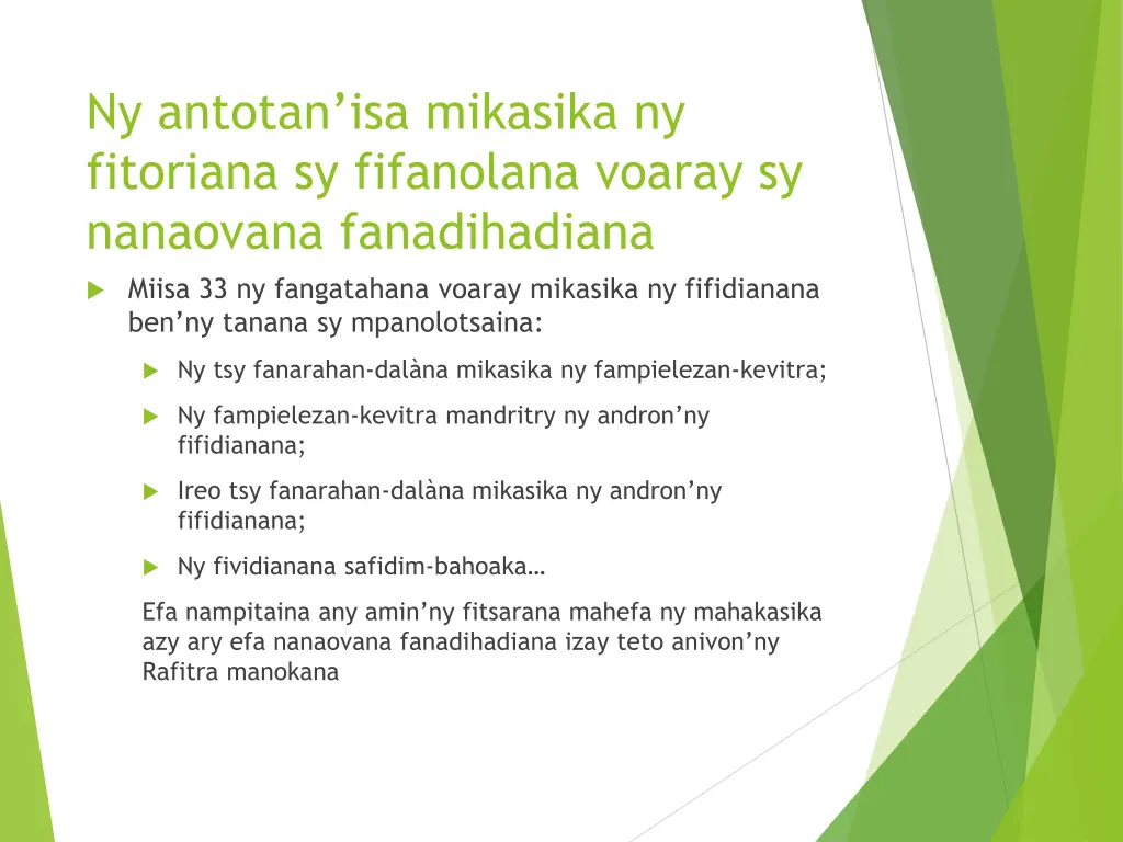 ny antotan isa mikasika ny fitoriana