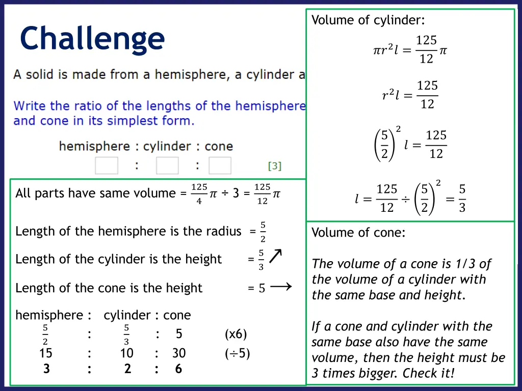 volume of cylinder