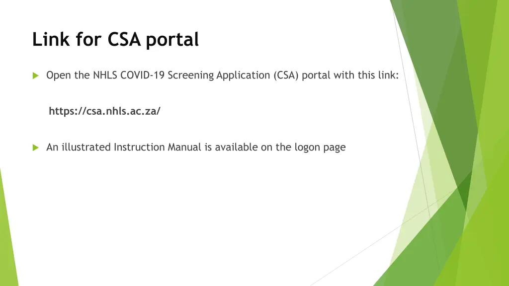 link for csa portal