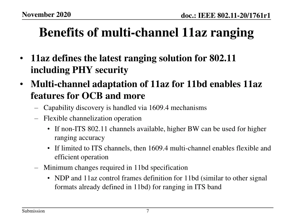 november 2020 benefits of multi channel 11az