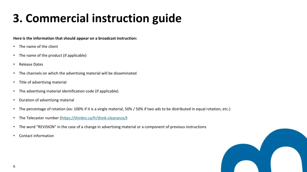 3 commercial instruction guide