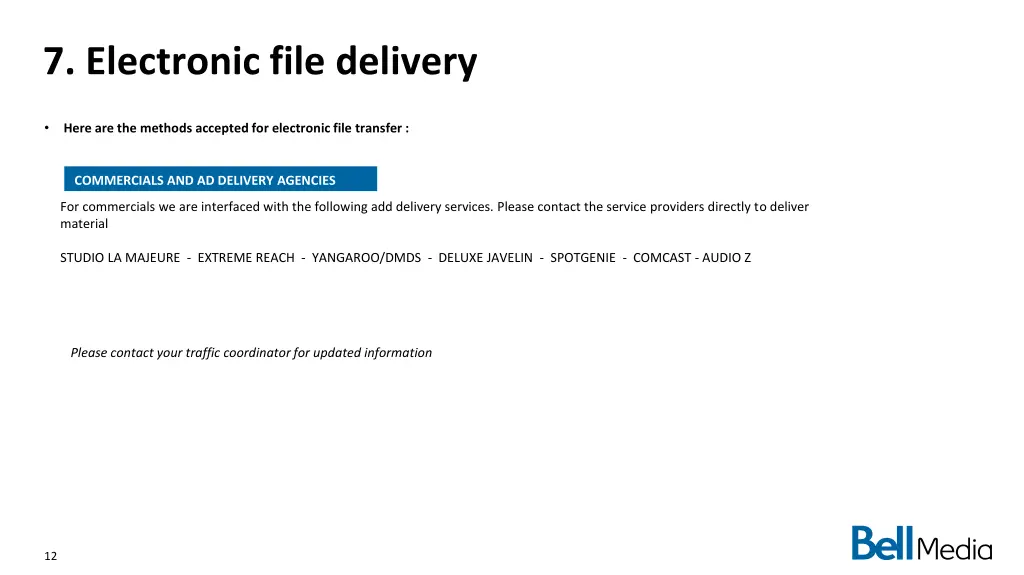 7 electronic file delivery