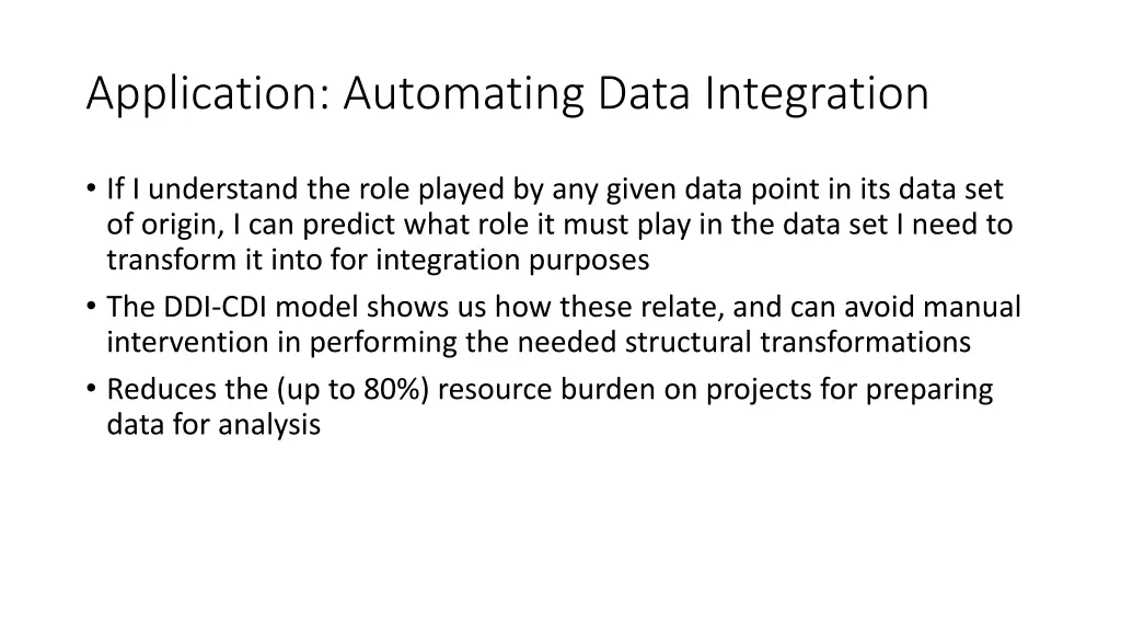 application automating data integration