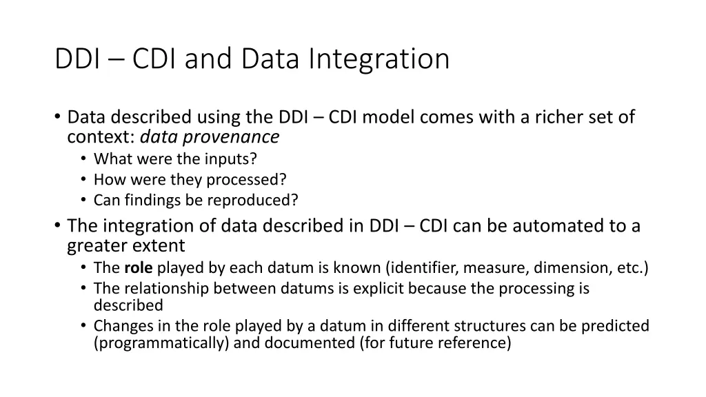 ddi cdi and data integration